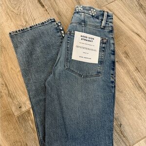 Good American Women's Blue Studded Jeans * BNWT! Size 2/26